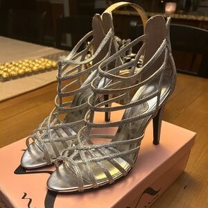Silver, Sparkle High Heels